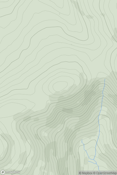 Thumbnail image for Moel y Gaer [Llandudno to Wrexham] [SJ166463] showing contour plot for surrounding peak